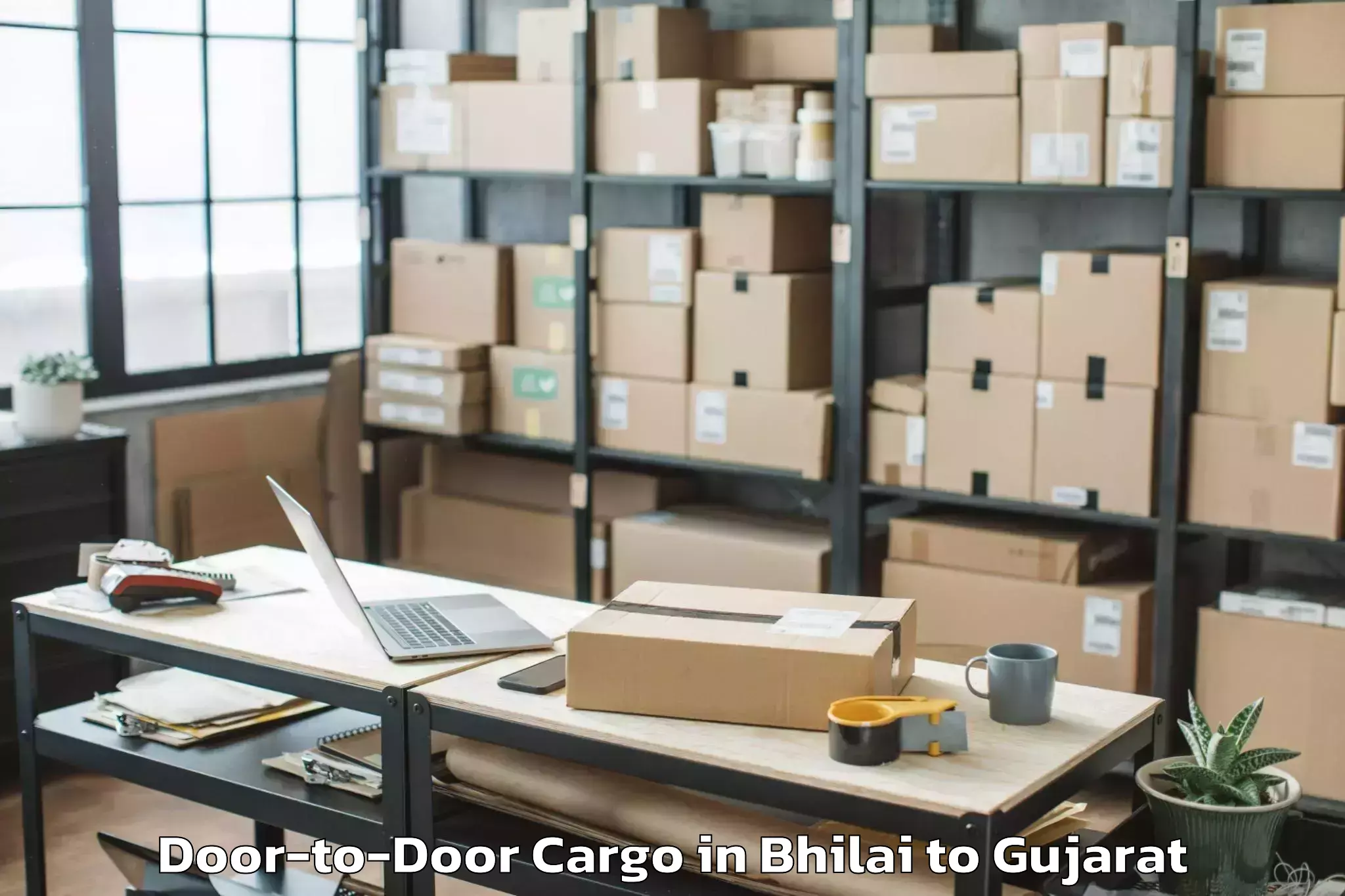 Efficient Bhilai to Mahesana Door To Door Cargo